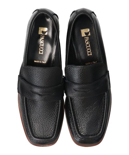 INTER-CHAUSSURES / インター ショシュール ビジネス・ドレスシューズ | 【PASCUCCI】スクエアトウソフトレザーローファー-(D1602D) | 詳細6