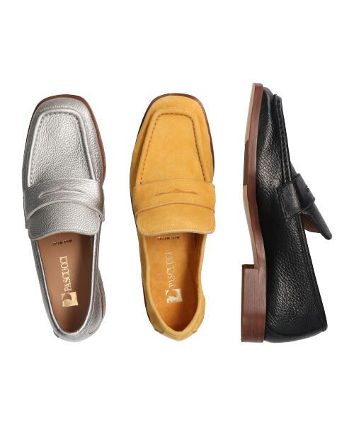 INTER-CHAUSSURES / インター ショシュール ビジネス・ドレスシューズ | 【PASCUCCI】スクエアトウソフトレザーローファー-(D1602D) | 詳細22