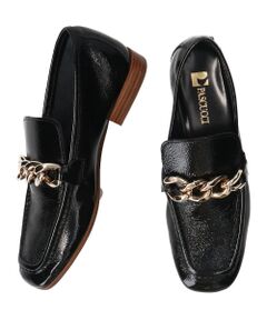 INTER-CHAUSSURES / インター ショシュール ビジネス・ドレスシューズ | 【PASCUCCI】スクエアトウチェーンローファー-(D1603D)