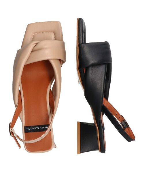 INTER-CHAUSSURES / インター ショシュール サンダル | 【ANGEL ALARCON】スクエアトウチャンキーヒールサンダル-(D2002D) | 詳細8