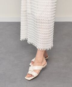 INTER-CHAUSSURES / インター ショシュール サンダル | 【ANGEL ALARCON】スクエアトウローヒールノットサンダル-(D2005D)