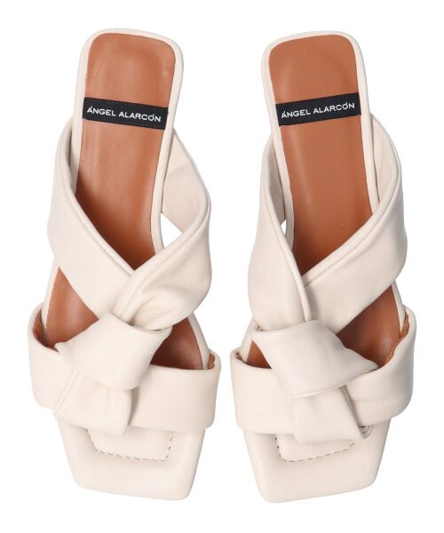 INTER-CHAUSSURES / インター ショシュール サンダル | 【ANGEL ALARCON】スクエアトウローヒールノットサンダル-(D2005D) | 詳細12