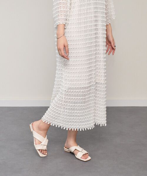 INTER-CHAUSSURES / インター ショシュール サンダル | 【ANGEL ALARCON】スクエアトウローヒールノットサンダル-(D2005D) | 詳細14