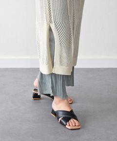 INTER-CHAUSSURES / インター ショシュール サンダル | 【ANGEL ALARCON】スクエアトウクロスベルトミュールサンダル-(D2006D)