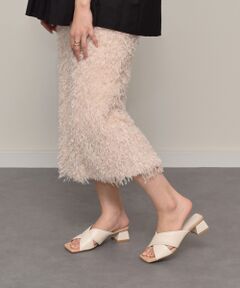 INTER-CHAUSSURES / インター ショシュール サンダル | 【ANGEL ALARCON】スクエアトウクロスベルトミュールサンダル-(D2006D)