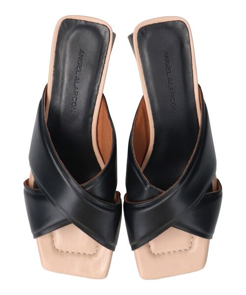 INTER-CHAUSSURES / インター ショシュール サンダル | 【ANGEL ALARCON】スクエアトウクロスベルトミュールサンダル-(D2006D) | 詳細5