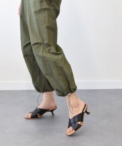 INTER-CHAUSSURES / インター ショシュール サンダル | 【ANGEL ALARCON】ラウンドトウクロスベルトミュールサンダル-(D2008D)