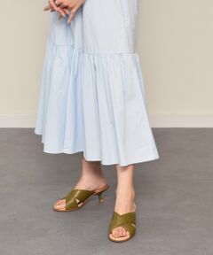 INTER-CHAUSSURES / インター ショシュール サンダル | 【ANGEL ALARCON】ラウンドトウクロスベルトミュールサンダル-(D2008D)