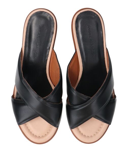 INTER-CHAUSSURES / インター ショシュール サンダル | 【ANGEL ALARCON】ラウンドトウクロスベルトミュールサンダル-(D2008D) | 詳細6