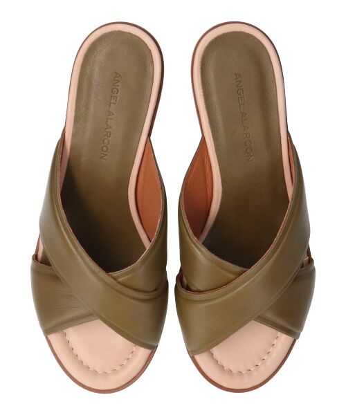 INTER-CHAUSSURES / インター ショシュール サンダル | 【ANGEL ALARCON】ラウンドトウクロスベルトミュールサンダル-(D2008D) | 詳細14