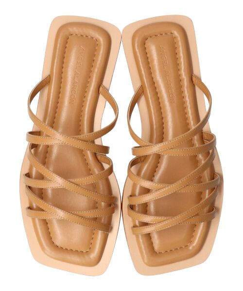 INTER-CHAUSSURES / インター ショシュール サンダル | 【ANGEL ALARCON】スクエアトウストラップフラットサンダル-(D2210D) | 詳細12
