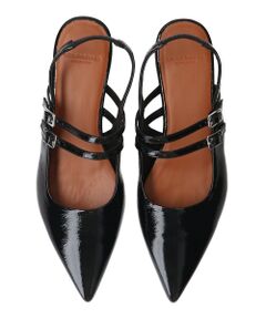 INTER-CHAUSSURES / インター ショシュール パンプス | 【VAGABOND】ダブルストラップバックバンドパンプス-(E1302E)