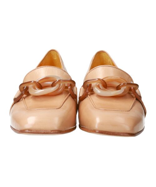 INTER-CHAUSSURES / インター ショシュール ビジネス・ドレスシューズ | 【Mara Bini】スクエアトウプラチェーンローファー-(E1601E) | 詳細1