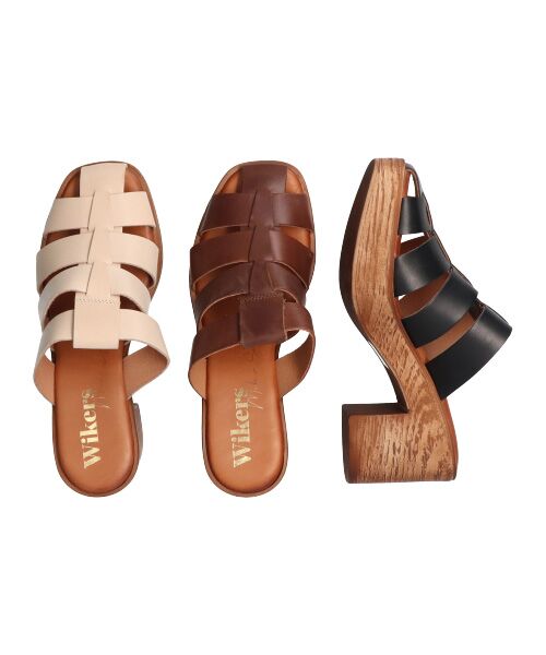 INTER-CHAUSSURES / インター ショシュール サンダル | 【Wikers】グルカテイストミュールサンダル-(E2004E) | 詳細25