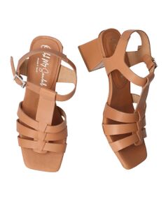 INTER-CHAUSSURES / インター ショシュール サンダル | 【Oh my Sandals】スクエアトウアンクルストラップサンダル-(E2010E)