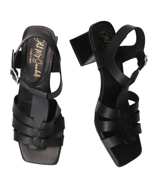 INTER-CHAUSSURES / インター ショシュール サンダル | 【Oh my Sandals】スクエアトウアンクルストラップサンダル-(E2010E) | 詳細7