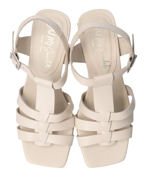 INTER-CHAUSSURES / インター ショシュール サンダル | 【Oh my Sandals】スクエアトウアンクルストラップサンダル-(E2010E) | 詳細12