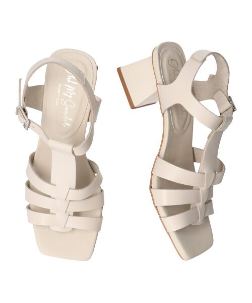 INTER-CHAUSSURES / インター ショシュール サンダル | 【Oh my Sandals】スクエアトウアンクルストラップサンダル-(E2010E) | 詳細14