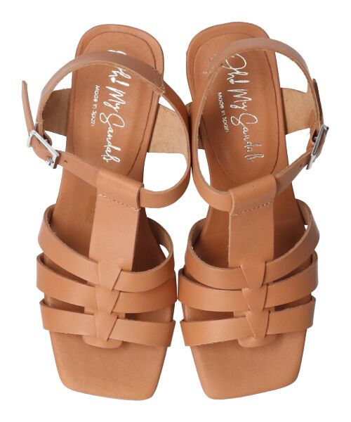 INTER-CHAUSSURES / インター ショシュール サンダル | 【Oh my Sandals】スクエアトウアンクルストラップサンダル-(E2010E) | 詳細20