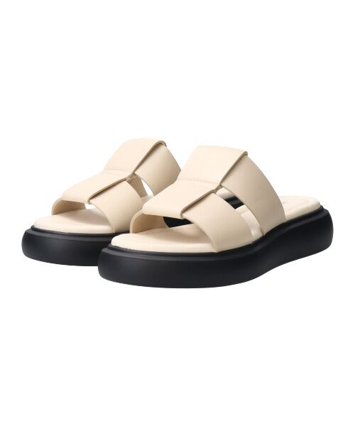 INTER-CHAUSSURES / インター ショシュール サンダル | 【VAGABOND】厚底レザースライドサンダル-(E2100E) | 詳細10