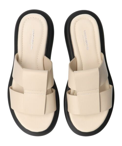 INTER-CHAUSSURES / インター ショシュール サンダル | 【VAGABOND】厚底レザースライドサンダル-(E2100E) | 詳細13