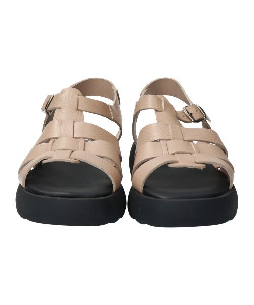 INTER-CHAUSSURES / インター ショシュール サンダル | 【Wikers】ソフトスクエアトウ厚底グルカサンダル-(E2113E) | 詳細8