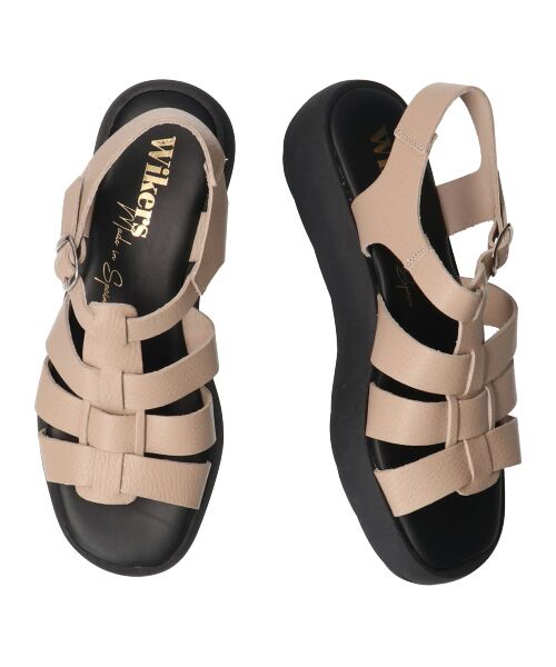 INTER-CHAUSSURES / インター ショシュール サンダル | 【Wikers】ソフトスクエアトウ厚底グルカサンダル-(E2113E) | 詳細14