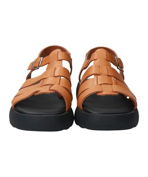 INTER-CHAUSSURES / インター ショシュール サンダル | 【Wikers】ソフトスクエアトウ厚底グルカサンダル-(E2113E) | 詳細15