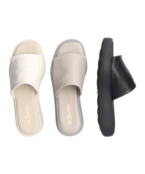 INTER-CHAUSSURES / インター ショシュール サンダル | 【Wikers】ソフトスクエアトウ厚底スライドサンダル-(E2115E) | 詳細25