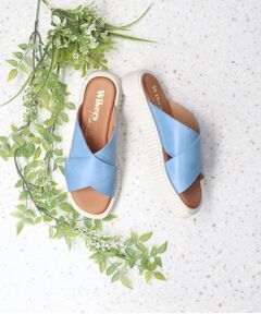 INTER-CHAUSSURES / インター ショシュール サンダル | 【Wikers】厚底クロスベルトサンダル-(E2116E)