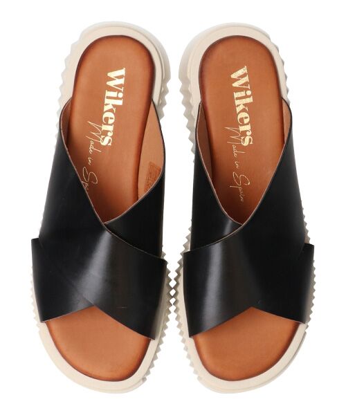 INTER-CHAUSSURES / インター ショシュール サンダル | 【Wikers】厚底クロスベルトサンダル-(E2116E) | 詳細6