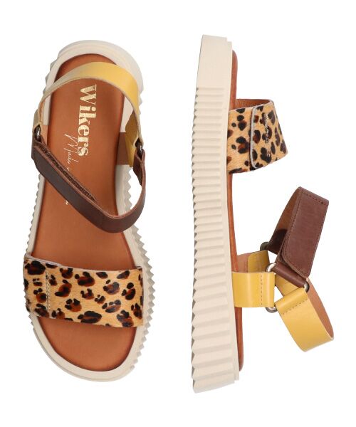 INTER-CHAUSSURES / インター ショシュール サンダル | 【Wikers】カラーコンビアンクルストラップサンダル-(E2117E) | 詳細17