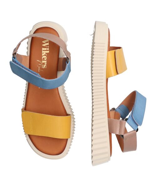 INTER-CHAUSSURES / インター ショシュール サンダル | 【Wikers】カラーコンビアンクルストラップサンダル-(E2117E) | 詳細26