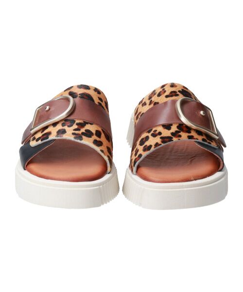 INTER-CHAUSSURES / インター ショシュール サンダル | 【Wikers】厚底バックルデザインスライドサンダル-(E2118E) | 詳細1