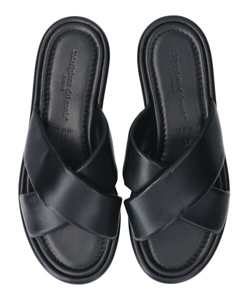 INTER-CHAUSSURES / インター ショシュール サンダル | 【L'Artigiano del cuoio】クロスベルトフラットサンダル(E2202E) | 詳細5