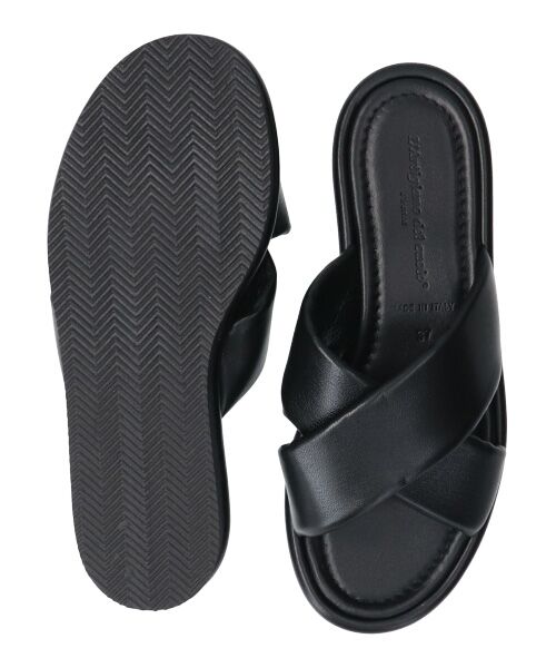 INTER-CHAUSSURES / インター ショシュール サンダル | 【L'Artigiano del cuoio】クロスベルトフラットサンダル(E2202E) | 詳細6