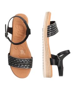 INTER-CHAUSSURES / インター ショシュール サンダル | 【Oh my Sandals】異素材コンビアンクルストラップサンダル-(E2507E)