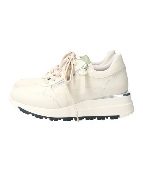 INTER-CHAUSSURES / インター ショシュール スニーカー | 【QUSHELI】アウトサイドジップレザースニーカー-(E5024E) | 詳細3