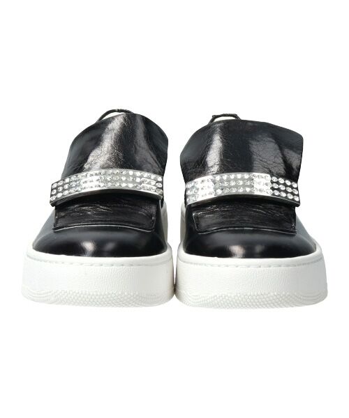 INTER-CHAUSSURES / インター ショシュール スニーカー | 【INTER-CHAUSSURES】ビジューバックルレザースリッポン-(E5029E) | 詳細1