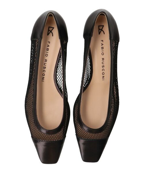 INTER-CHAUSSURES / インター ショシュール パンプス | 【FABIO RUSCONI】スクエアトウメッシュパンプス-(F1002F) | 詳細5