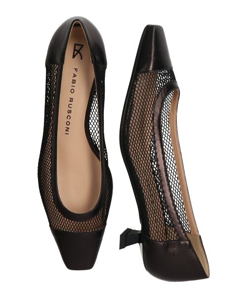 INTER-CHAUSSURES / インター ショシュール パンプス | 【FABIO RUSCONI】スクエアトウメッシュパンプス-(F1002F) | 詳細6
