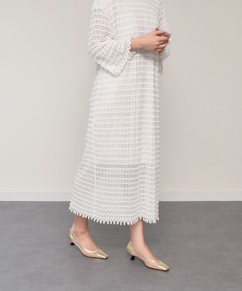 INTER-CHAUSSURES / インター ショシュール パンプス | 【FABIO RUSCONI】スクエアトウメッシュパンプス-(F1002F) | 詳細17