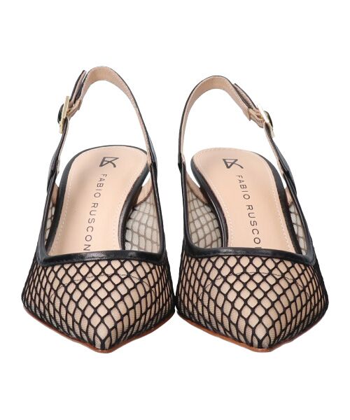 INTER-CHAUSSURES / インター ショシュール パンプス | 【FABIO RUSCONI】チュールネットレイヤードバックバンド-(F1302F) | 詳細1