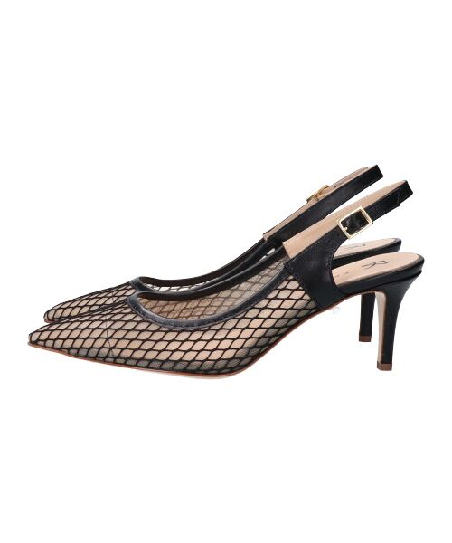 INTER-CHAUSSURES / インター ショシュール パンプス | 【FABIO RUSCONI】チュールネットレイヤードバックバンド-(F1302F) | 詳細3