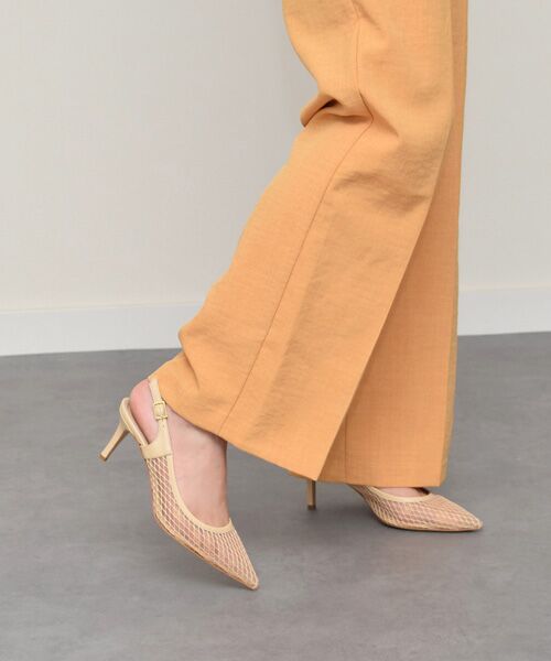 INTER-CHAUSSURES/インター ショシュール 【FABIO RUSCONI】チュールネットレイヤードバックバンド-(F1302F) ベージュ 39 INTER-CHAUSSURES/インター ショシュール 【FABIO RUSCONI】チュールネットレイヤードバックバンド-(F1302F) ベージュ 39
