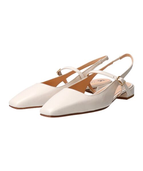 INTER-CHAUSSURES / インター ショシュール パンプス | 【FABIO RUSCONI】スクエアトウワンストラップバックバンド-(F1313F) | 詳細2