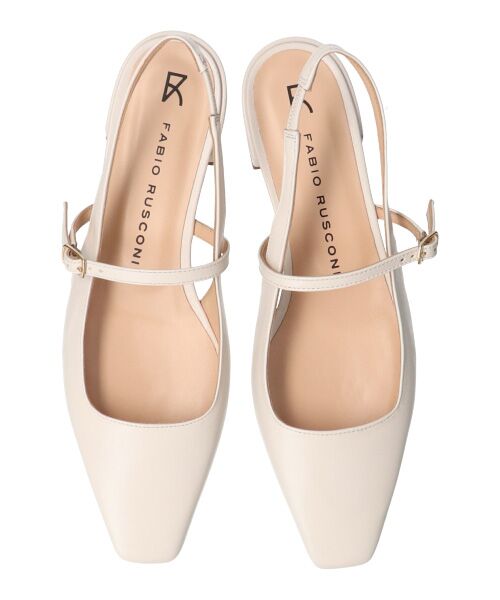 INTER-CHAUSSURES / インター ショシュール パンプス | 【FABIO RUSCONI】スクエアトウワンストラップバックバンド-(F1313F) | 詳細6