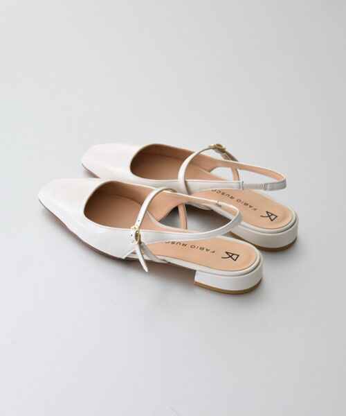 INTER-CHAUSSURES / インター ショシュール パンプス | 【FABIO RUSCONI】スクエアトウワンストラップバックバンド-(F1313F) | 詳細10