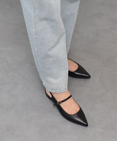 INTER-CHAUSSURES / インター ショシュール パンプス | 【FABIO RUSCONI】ポインテッドワンストラップバックバンド-(F1314F) | 詳細11