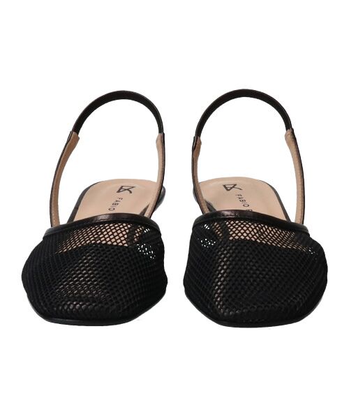 INTER-CHAUSSURES / インター ショシュール パンプス | 【FABIO RUSCONI】スクエアトウネットバックバンドパンプス-(F1316F) | 詳細1